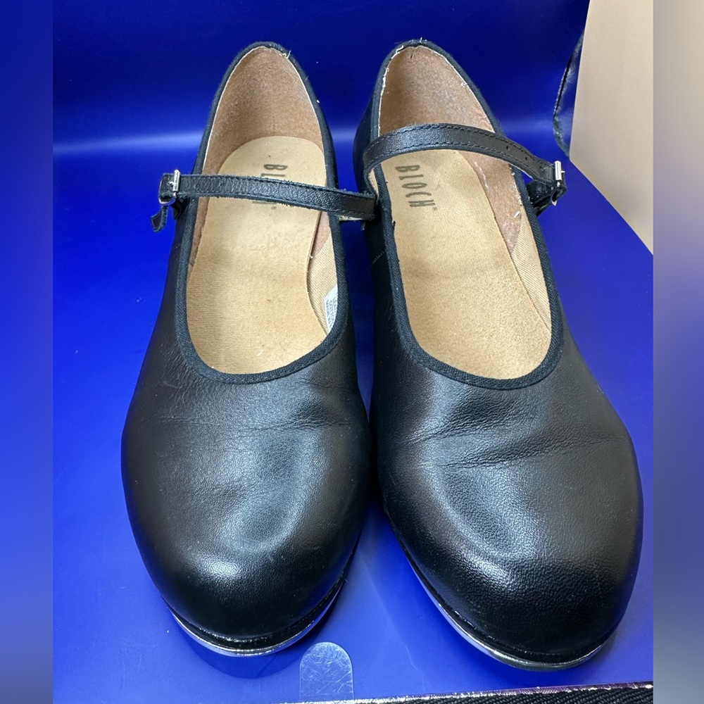 Women’s Bloch Black Leather Mary Jane Tap Shoes Size 10.5